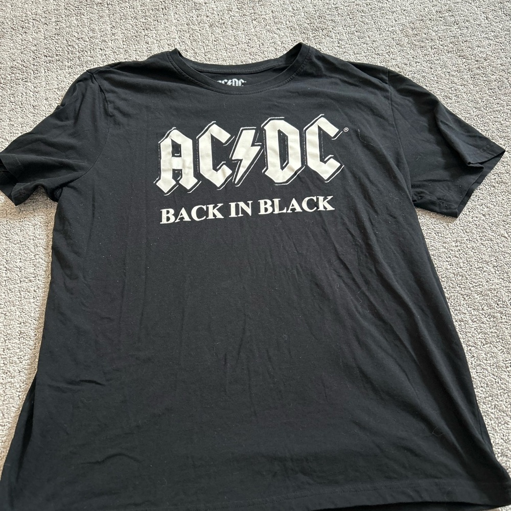AC/DC Black 'Back in Black' Tee